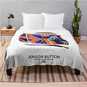 F1 2010 Jenson Button Crash Helmet Throw Blanket