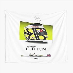 Jenson Button 2009 Helmet Print Tapestry