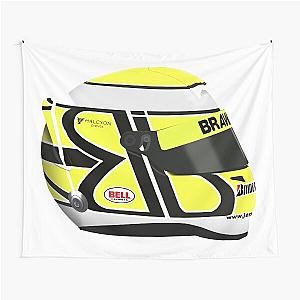 Jenson Button - 2009 F1 Helmet Tapestry