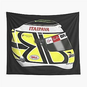 Jenson Button 2009 Helmet Brazil Tapestry