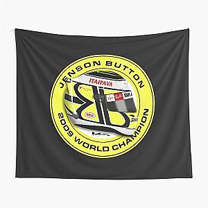 Jenson Button 2009 F1 Helmet Tapestry
