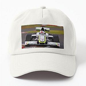 Jenson Button racing in his Brawn GP 2009 F1 car during the British Grand Prix at Silverstone