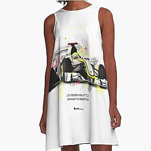 Jenson Button - Brawn BGP-001 - 2009 A-Line Dress