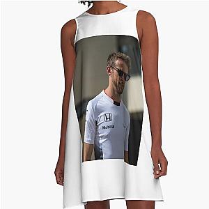 Jenson Button Formula 1 A-Line Dress