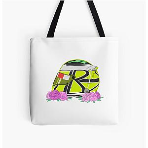 Jenson Button 2009 Helmet With Floral Print Tote Bag