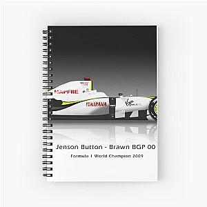 Jenson Button Brawn BGP001 Brazil Spiral Notebook