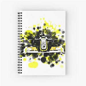 Brawn GP Jenson Button Artwork Print Spiral Notebook T shirt