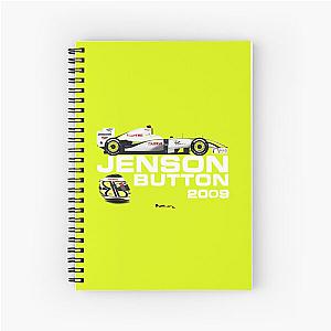 Jenson Button Brawn BGP001 2009 World Champion Spiral Notebook