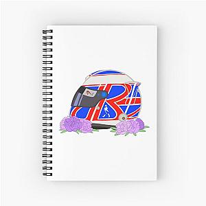 Jenson Button 2010 Helmet Design with Flowers Notebook