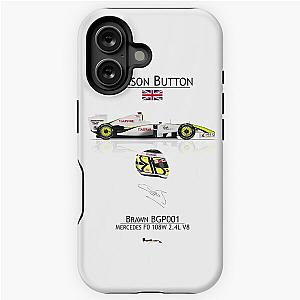 Jenson Button Brawn BGP001 Driver Helmet iPhone Tough Case