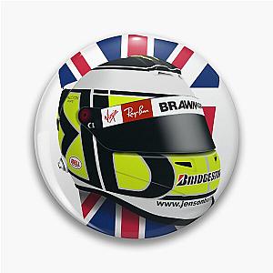 Jenson Button 2009 Helmet Flag Pin