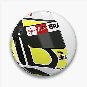 Jenson Button 2009 Helmet Art Print Pin