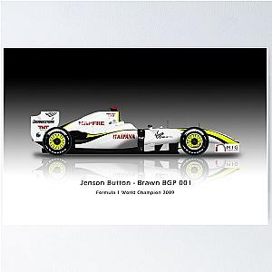Jenson Button Brawn BGP001 Brazil Poster