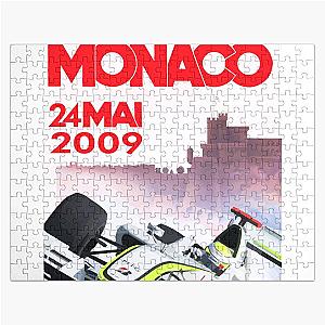 Jenson Button Brawn Monaco GP Poster 2009 Jigsaw Puzzle