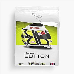 Jenson Button 2009 Helmet Car Print Duvet Cover
