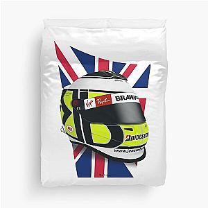 Jenson Button 2009 Helmet Flag Duvet Cover