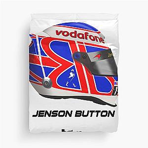 Jenson Button 2010 F1 Helmet Duvet Cover