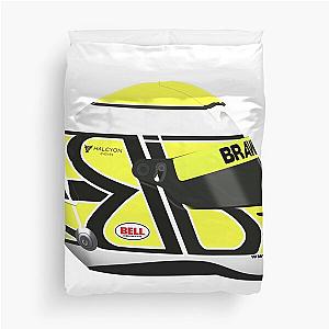 Jenson Button - 2009 F1 Helmet Duvet Cover