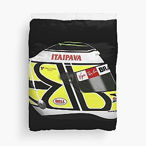 Jenson Button 2009 helmet Braughton Duvet Cover