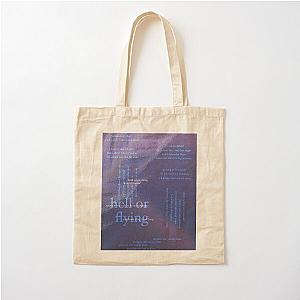 hell or flying - love is not dying jeremy zucker typographic Cotton Tote Bag