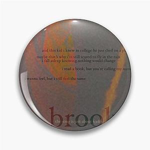 brooks - love is not dying jeremy zucker typographic Pin