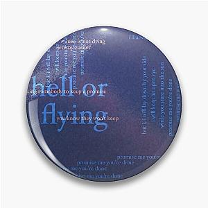 hell or flying - love is not dying jeremy zucker typographic Pin