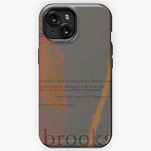 brooks - love is not dying jeremy zucker typographic iPhone Tough Case