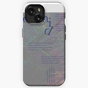 orchid - love is not dying jeremy zucker typographic iPhone Tough Case