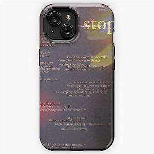 full stop - love is not dying jeremy zucker typographic iPhone Tough Case