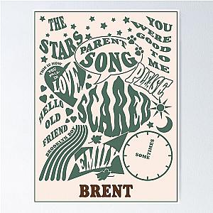 Brent Poster (Tracklist) - Jeremy Zucker & Chelsea Cutler Poster