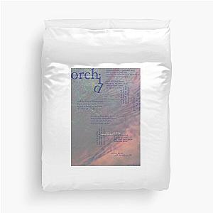 orchid - love is not dying jeremy zucker typographic Duvet Cover