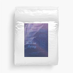 hell or flying - love is not dying jeremy zucker typographic Duvet Cover