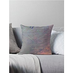 orchid - love is not dying jeremy zucker typographic Throw Pillow