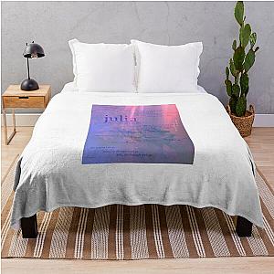 julia - love is not dying jeremy zucker typographic Throw Blanket