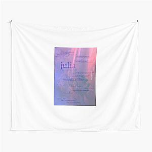 julia - love is not dying jeremy zucker typographic Tapestry