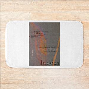 brooks - love is not dying jeremy zucker typographic Bath Mat