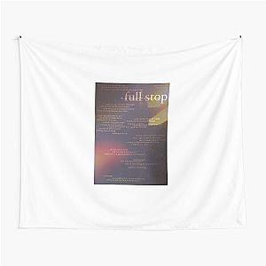 full stop - love is not dying jeremy zucker typographic Tapestry