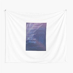 hell or flying - love is not dying jeremy zucker typographic Tapestry