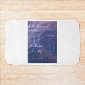 hell or flying - love is not dying jeremy zucker typographic Bath Mat