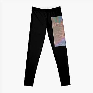 somebody loves you - love is not dying jeremy zucker typographic   Leggings