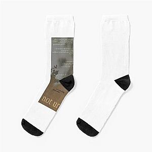 not ur friend - love is not dying jeremy zucker typographic Socks