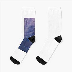 hell or flying - love is not dying jeremy zucker typographic Socks