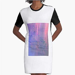 julia - love is not dying jeremy zucker typographic Graphic T-Shirt Dress