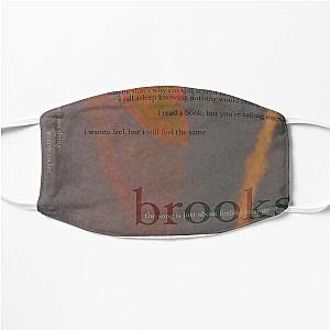 brooks - love is not dying jeremy zucker typographic Flat Mask