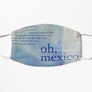 oh, mexico - love is not dying jeremy zucker typographic Flat Mask