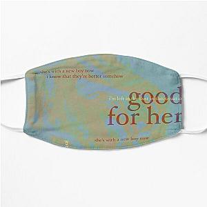 good for her - love is not dying jeremy zucker typographic Flat Mask