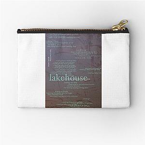 lakehouse - love is not dying jeremy zucker typographic Zipper Pouch