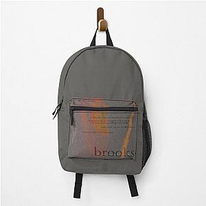 brooks - love is not dying jeremy zucker typographic Backpack