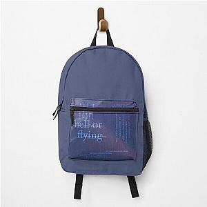 hell or flying - love is not dying jeremy zucker typographic Backpack