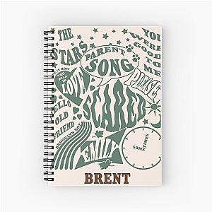 Brent Poster (Tracklist) - Jeremy Zucker & Chelsea Cutler Spiral Notebook